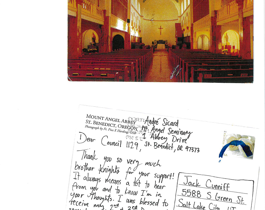 Update from Seminarian Andre Sicard