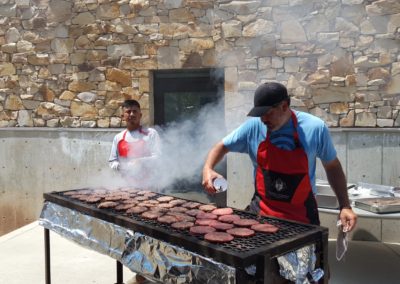 Seasoning the Burgers