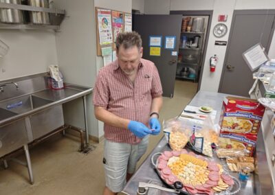 St. Marys Farewell Party 2025 - 05 Prepping the Cheese Trays