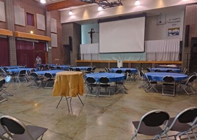 St. Marys Farewell Party - Tables Setup