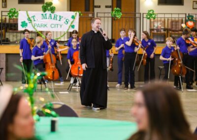 St. Patricks Dinner 2025 Priest and Band