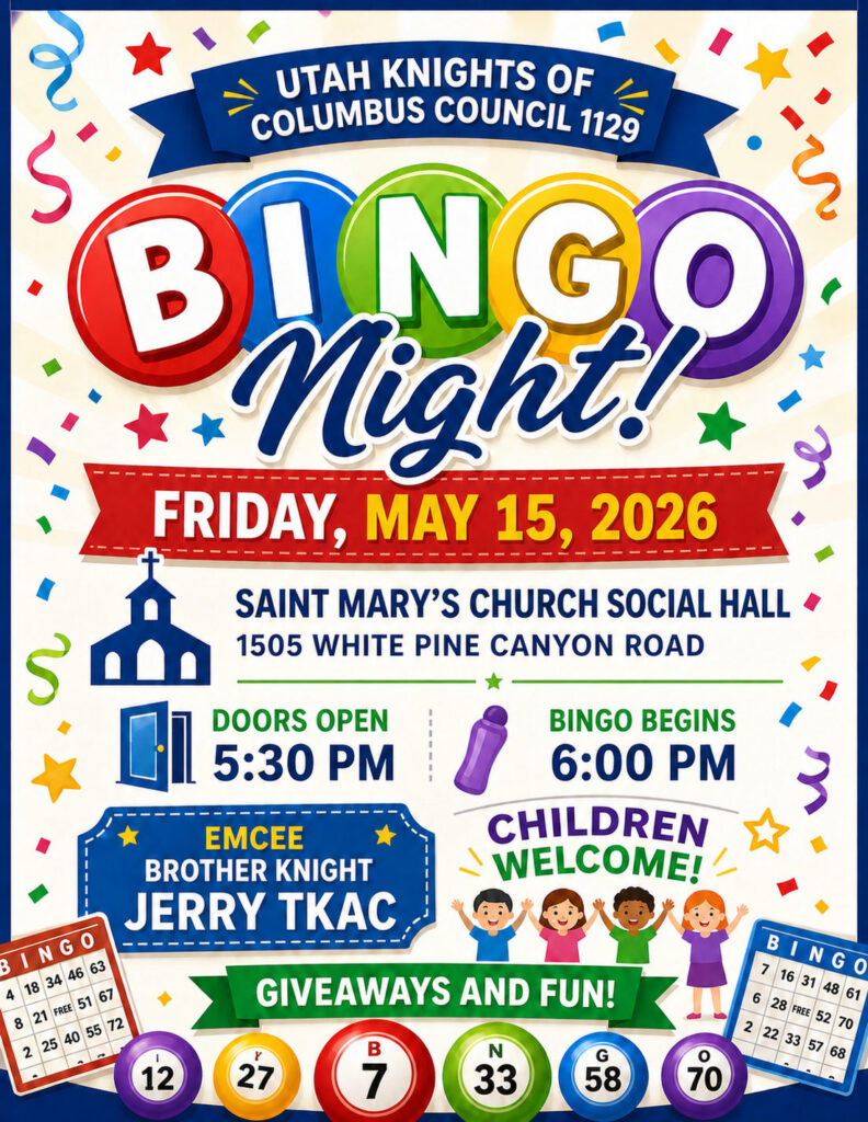 Bingo May 2026 Flyer