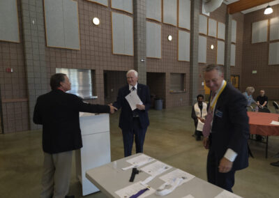 Trustee Installation, Shaking Hands with the District Deputy