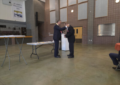 KofC Officer Medal Presentation in the Church's Social Hall
